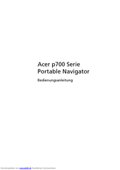 Acer P700 Bedienungsanleitung