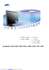 Samsung SyncMaster 740N Benutzerhandbuch