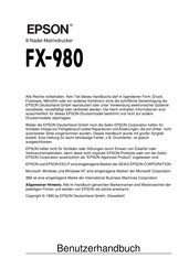 Epson FX-980 Benutzerhandbuch