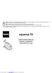 taski aquamat 75 Gebrauchsanweisung