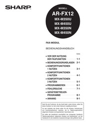 Sharp AR-FX12 Bedienungshandbuch