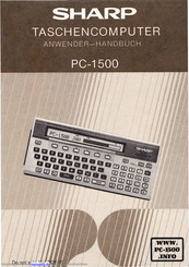 Sharp PC-1500 Handbuch