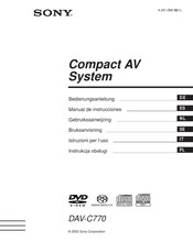 Sony DAV-C770 Bedienungsanleitung