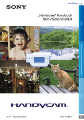 Sony Handycam NEX-VG20EH Handbuch