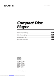 Sony CDP-C661 Bedienungsanleitung