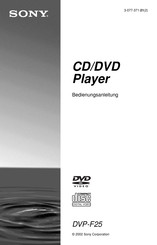 Sony DVP-F25 Bedienungsanleitung
