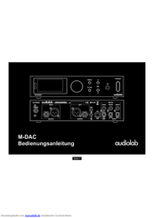 Audiolab M-DAC Bedienungsanleitung