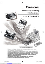 Panasonic KX-PX20EX Bedienungsanleitung
