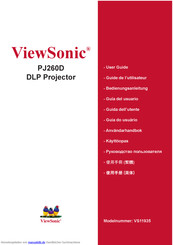 ViewSonic PJ260D Bedienungsanleitung