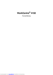 Xerox Xerox WorkCentre 4150 Kurzanleitung