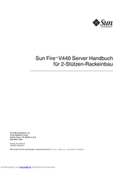 Sun Microsystems Sun Fire V440 Handbuch