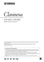 Yamaha Clavinova CVP-605 Referenzhandbuch