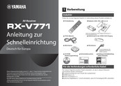 Yamaha RX-V771 Anleitung