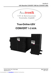 Akkutronik Vertriebs CONVERT-3000 Serie Handbuch