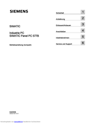 Siemens SIMATIC Panel PC 577B Betriebsanleitung