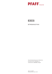 Pfaff 8303i Betriebsanleitung