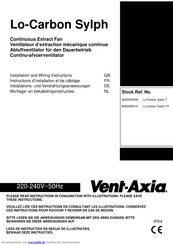 Vent-Axia Lo-Carbon Sylph Verdrahtungsanweisungen