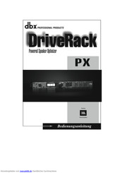 dbx DriveRack PX Bedienungsanleitung