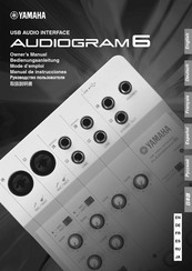 Yamaha Audiogram6 Bedienungsanleitung