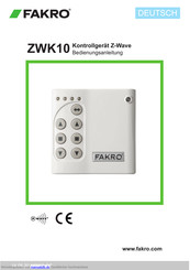 fakro ZWK10 Bedienungsanleitung