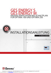 Genvex GES ENERGY M Installationsanleitung