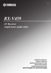 Yamaha RX-V459 Bedienungsanleitung