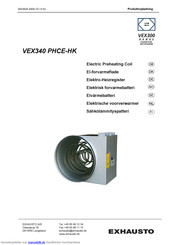 Exhausto VEX340 PHCE-HK Handbuch