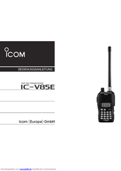 Icom IC-V85E Bedienungsanleitung