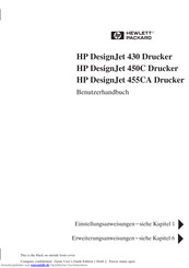HP DesignJet 455CA Benutzerhandbuch