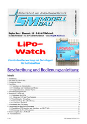 SM Modellbau LipoWatch Bedienungsanleitung