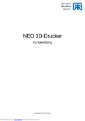 RepRap NEO Kurzanleitung