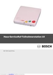 Bosch Haus-ServiceRufTeilnehmerstation 10 Bedienungsanleitung