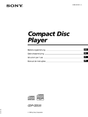 Sony CDP-CE535 Bedienungsanleitung