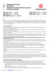 Rommelsbacher WP 250 Bedienungsanleitung