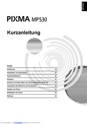 Canon Pixma MP530 Kurzanleitung