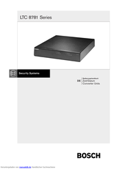 Bosch LTC 8781 Series Handbuch