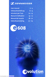Sennheiser evolution e 608 Gebrauchsanleitung