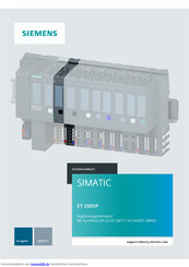 Siemens 6ES7132-6GD51-0BA0 Handbuch