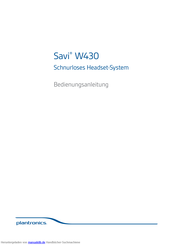 Savi W430 Bedienungsanleitung