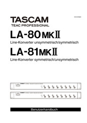 Tascam LA-80MKII Benutzerhandbuch