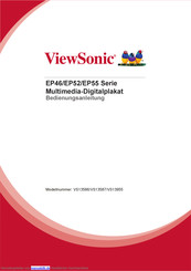 ViewSonic EP55 Serie Bedienungsanleitung