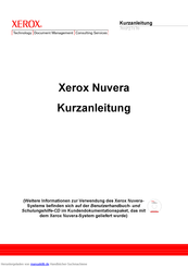 Xerox Nuvera Kurzanleitung
