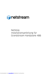 Grandstream Networks Handytone 486 Installationsanleitung