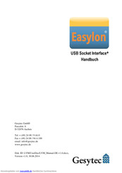Gesytec Easylon USB Socket Interface+ Handbuch