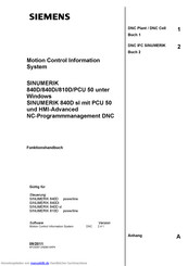 Siemens SINUMERIK 810D Handbuch