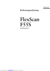 Eizo FlexScan F55S Bedienungsanleitung
