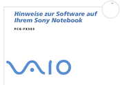 Sony VAIO PCG-FX503 Handbuch