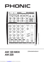 Phonic AM 120 MKIII Benutzerhandbuch