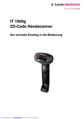 Leuze electronic IT 1900g Series Schnellstartanleitung
