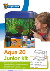 SuperFish Aqua 20 Junior kit Bedienungsanleitung